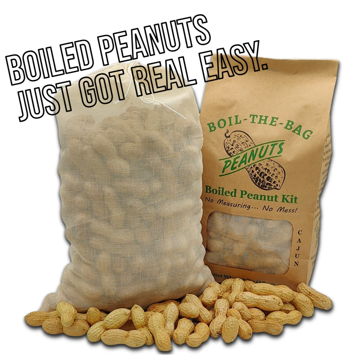 Boil-The-Bag Boiled Peanuts (2 Bags)