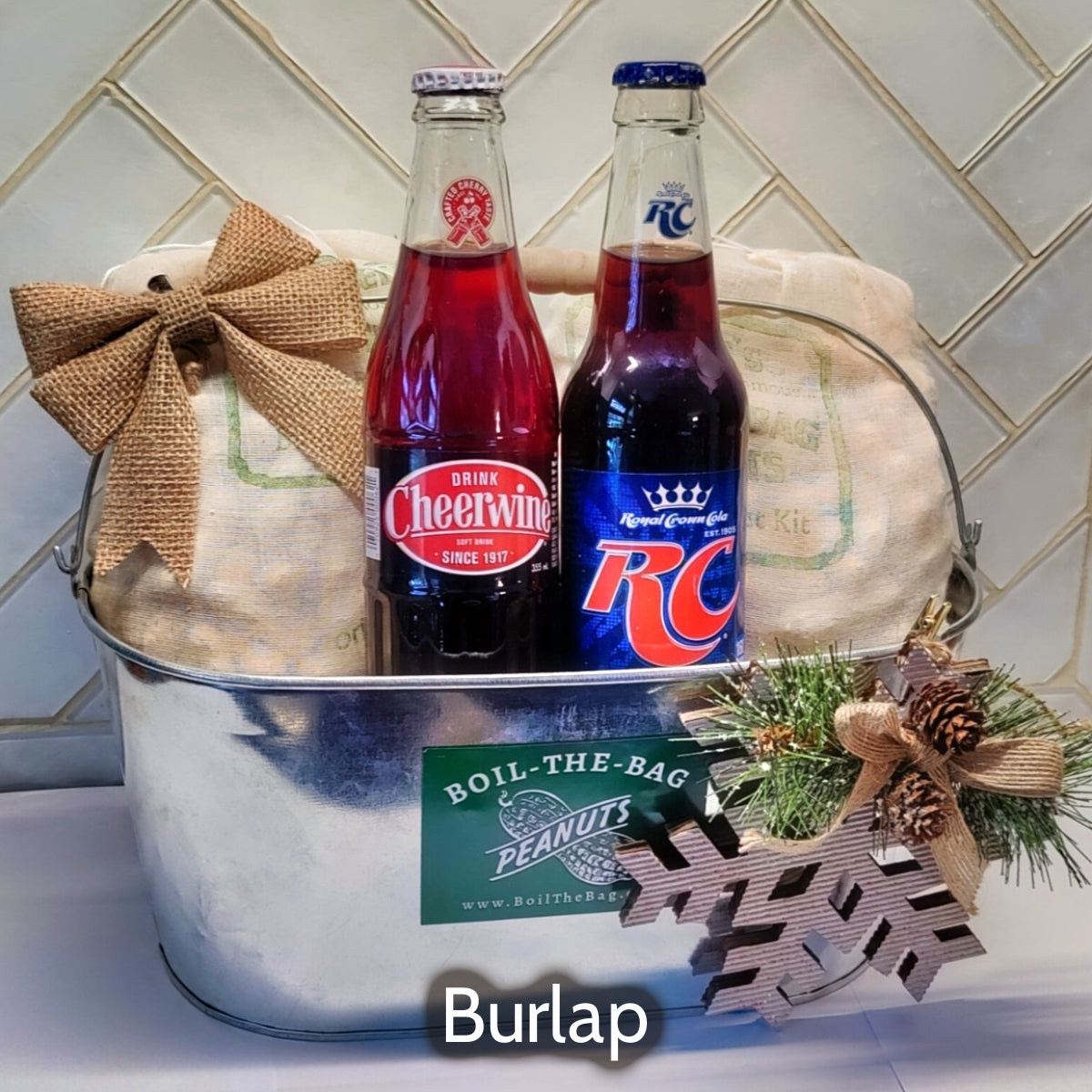 Christmas Back Porch Bucket