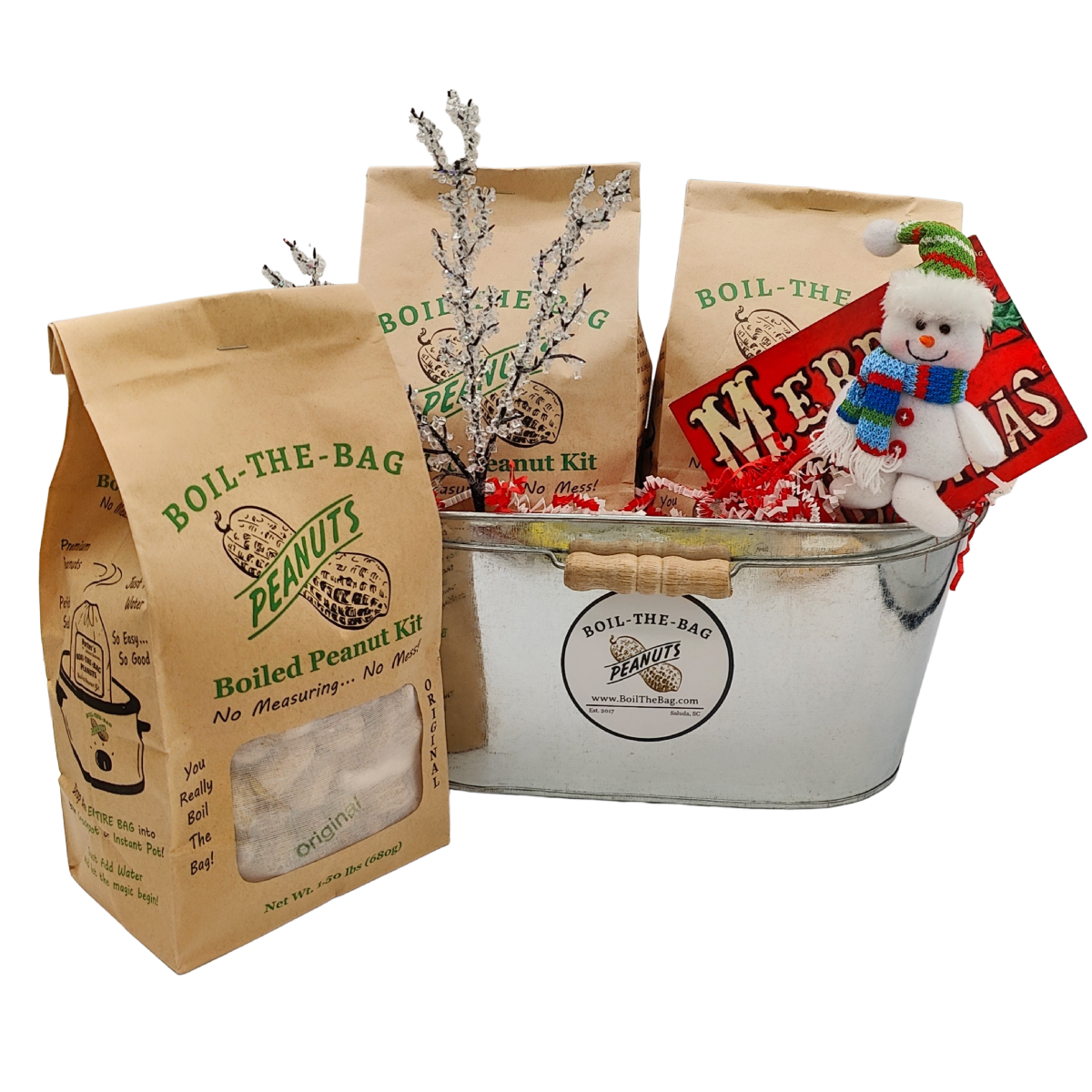 Christmas Triple Bag Bucket